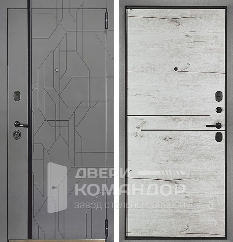 Дверь металлическая с МДФ накладкой №1