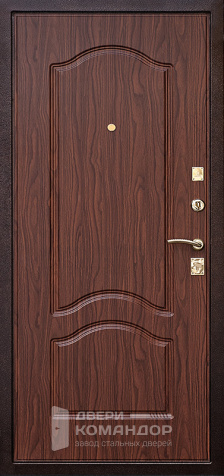 Металлическая дверь коричневого цвета №9 - внутренняя сторона