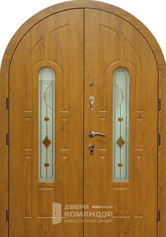 Входная дверь в дом арочная №56 - наружная сторона