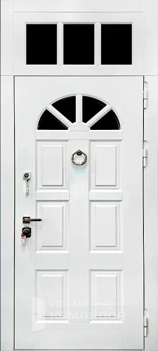 Входная дверь с фрамугой МДФ с двух сторон с фрамугами №63
