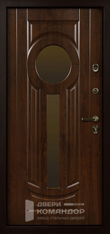 Дверь входная металлическая со стеклом №3 - внутренняя сторона