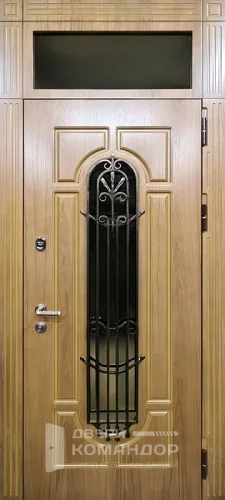 Высокая входная дверь с отделкой МДФ №49