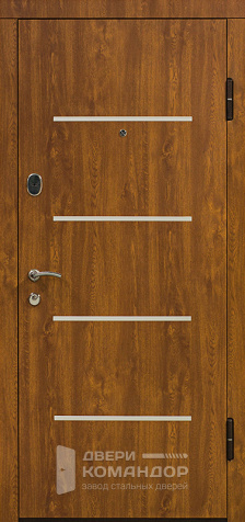 Входная дверь в дом из бруса №21 - наружная сторона