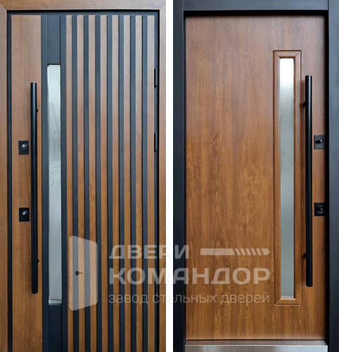 Входная дверь с большой ручкой №6