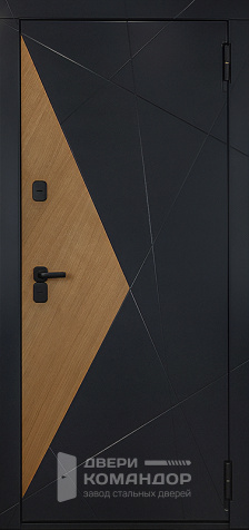 Входная дверь с двухцветной панелью №113 - наружная сторона