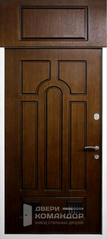 Входная дверь с вентиляцией и верхней фрамугой №11 - внутренняя сторона