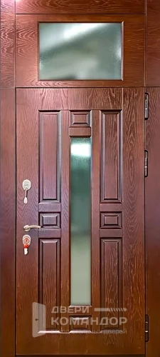 Входная дверь МДФ с фрамугой №58