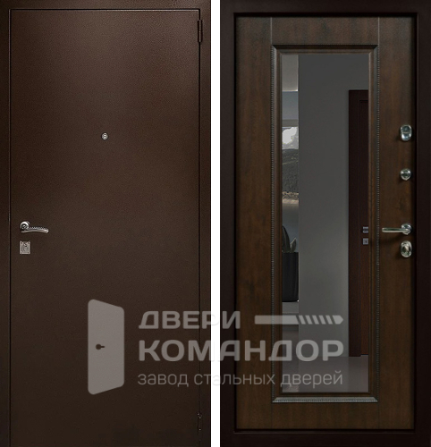 Зеркальная входная дверь в квартиру №8