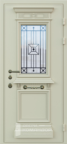 Уличная дверь со стеклом №17 - наружная сторона