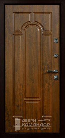 Металлическая дверь с деревянной отделкой №66 - внутренняя сторона