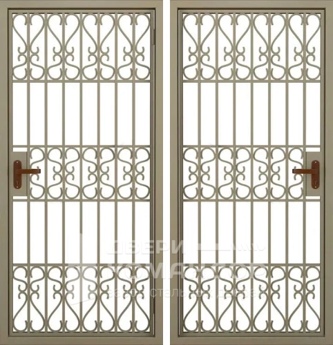 Металлическая решетка дверь защитная №8