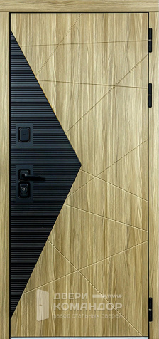 Теплая дверь для загородного дома с терморазрывом №132 - наружная сторона