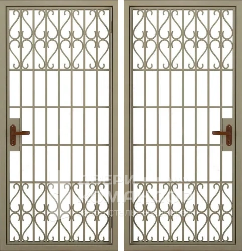 Дверь решетка металлическая в тамбур №7