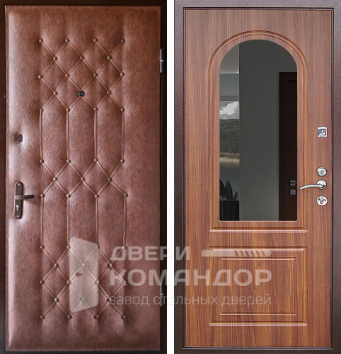 Железная дверь с зеркалом №3