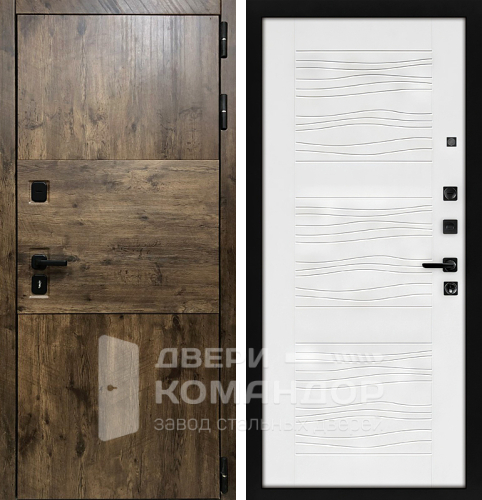 Входная металлическая дверь под дерево №92