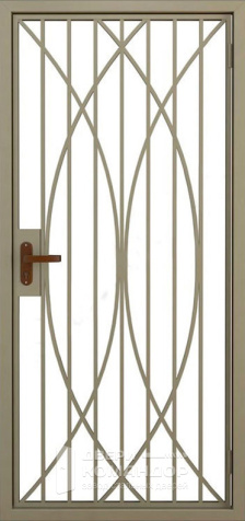 Металлическая решетчатая тамбурная дверь №6 размером 860x2050 мм - наружная сторона