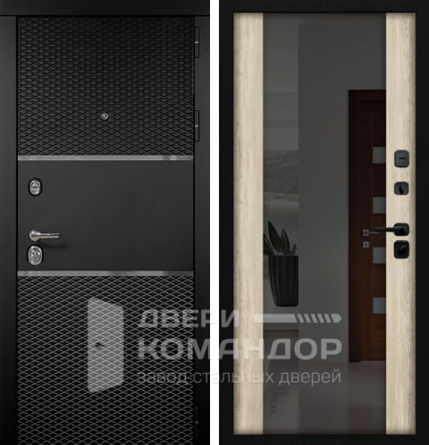 Стальная дверь с зеркалом №32