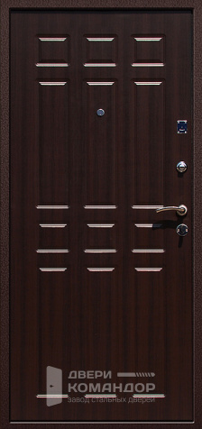 Дверь металлическая входная дачная №14 - внутренняя сторона