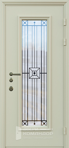 Дверь со стеклом входная уличная №18 - наружная сторона