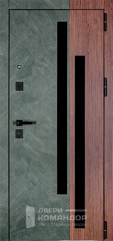 Металлическая дверь с тепло- и шумоизоляцией №138 - наружная сторона