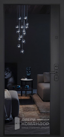 Входная дверь с зеркалом в полный рост №38 - внутренняя сторона