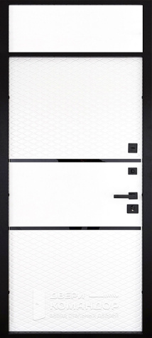 Входная дверь с верхней фрамугой в квартиру №19 - внутренняя сторона