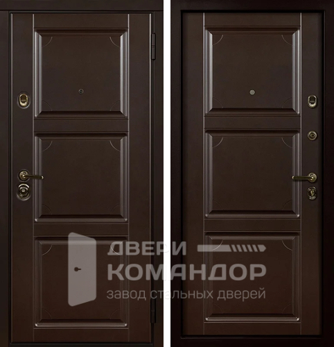 Дверь коричневая входная №40
