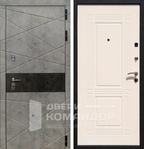 Входная дверь бетон серый №91