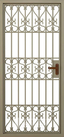 Металлическая решетка дверь защитная №8 - внутренняя сторона