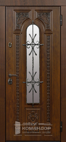 Дверь с терморазрывом и стеклопакетом №7 размером 860x2050 мм - наружная сторона