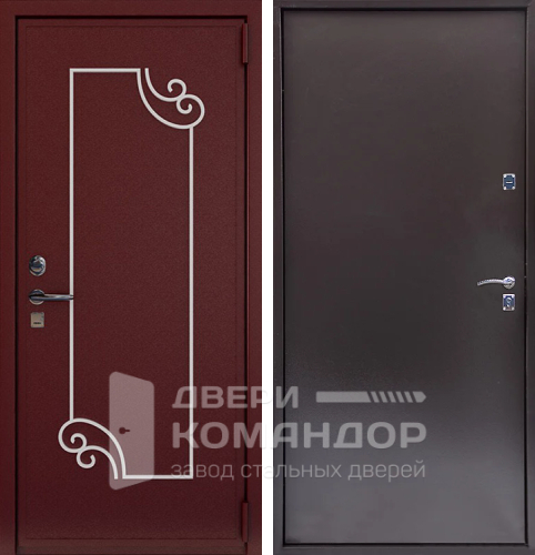 Дверь металлическая наружная на дачу №12