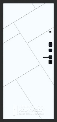 Синяя входная дверь в квартиру №41 - внутренняя сторона