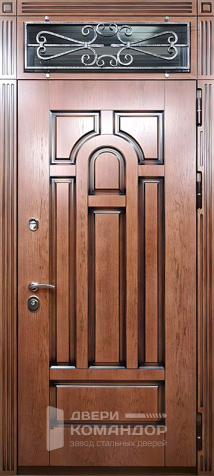 Металлическая дверь с отделкой из МДФ панели №50 - наружная сторона