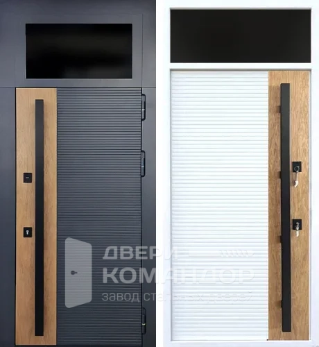 Дверь фрамугой стеклом №8