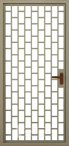 Решетчатая дверь металлическая на лестничную площадку №4 размером 860x2050 мм - внутренняя сторона