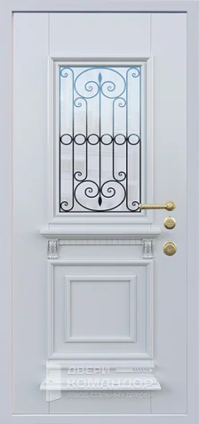 Входная дверь со стеклом на дачу №18 размером 860x2050 мм - внутренняя сторона