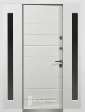 Входная дверь белая с двух сторон №33 - внутренняя сторона