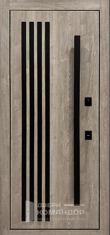 Входная дверь Термо с большой вертикальной штангой во всю высоту №71 - внутренняя сторона