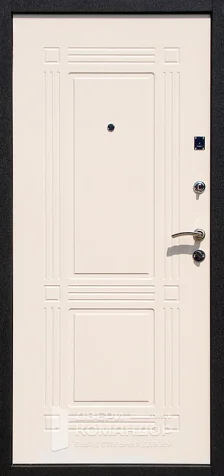 Входная дверь для квартиры черная №98 размером 860x2050 мм - внутренняя сторона