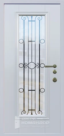 Дверь с терморазрывом и окном №23 размером 860x2050 мм - внутренняя сторона