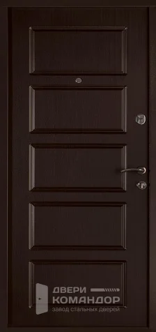 Металлическая дверь шоколад окрас по RAL размером 860x2050 мм - внутренняя сторона