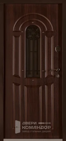 Дверь в дом со стеклопакетом №1 размером 860x2050 мм - внутренняя сторона