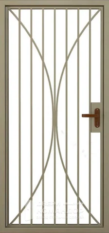 Металлическая решетчатая дверь в тамбур №5 размером 860x2050 мм - внутренняя сторона