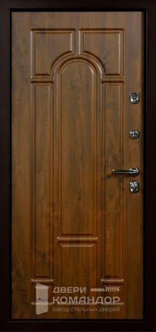 Входная дверь в деревянный дом уличная №35 размером 860x2050 мм - внутренняя сторона