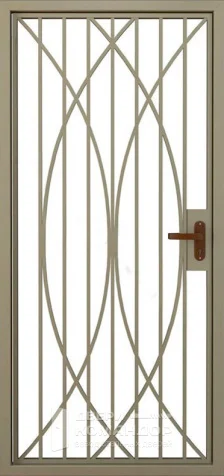 Металлическая решетчатая тамбурная дверь №6 размером 860x2050 мм - внутренняя сторона