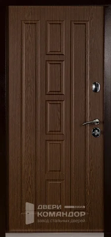 Коричневая металлическая дверь №55 - внутренняя сторона