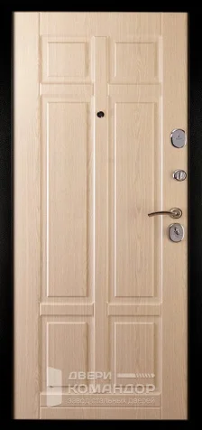 Входная деревянная дверь для бани уличная №76 размером 860x2050 мм - внутренняя сторона