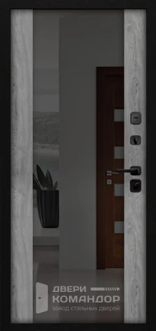 Дверь входная звукоизоляционная металлическая с зеркалом №29 - внутренняя сторона