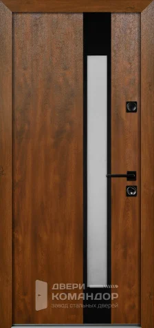 Уличная дверь со стеклопакетом №1 размером 860x2050 мм - внутренняя сторона