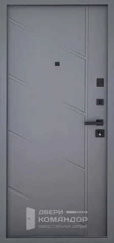 Серая дверь с хорошей шумоизоляцией №128 - внутренняя сторона
